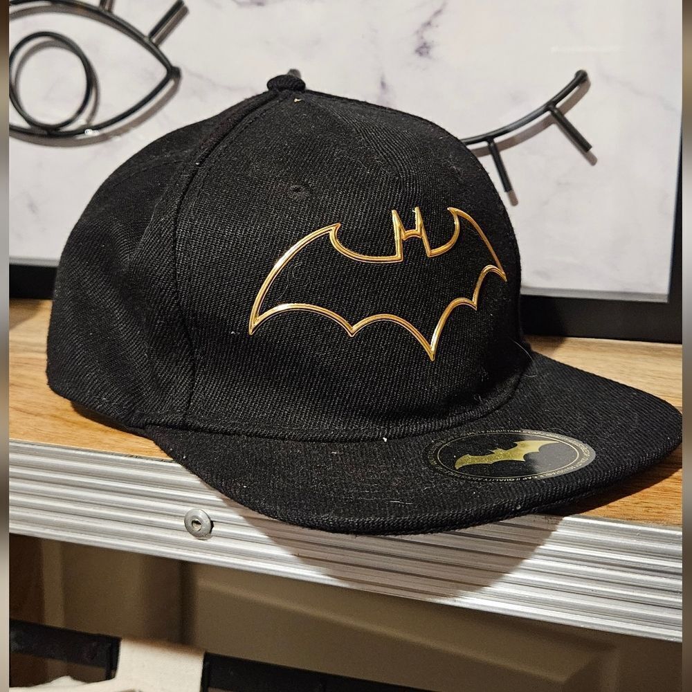 H&M Batman Black Cap with Gold Logo